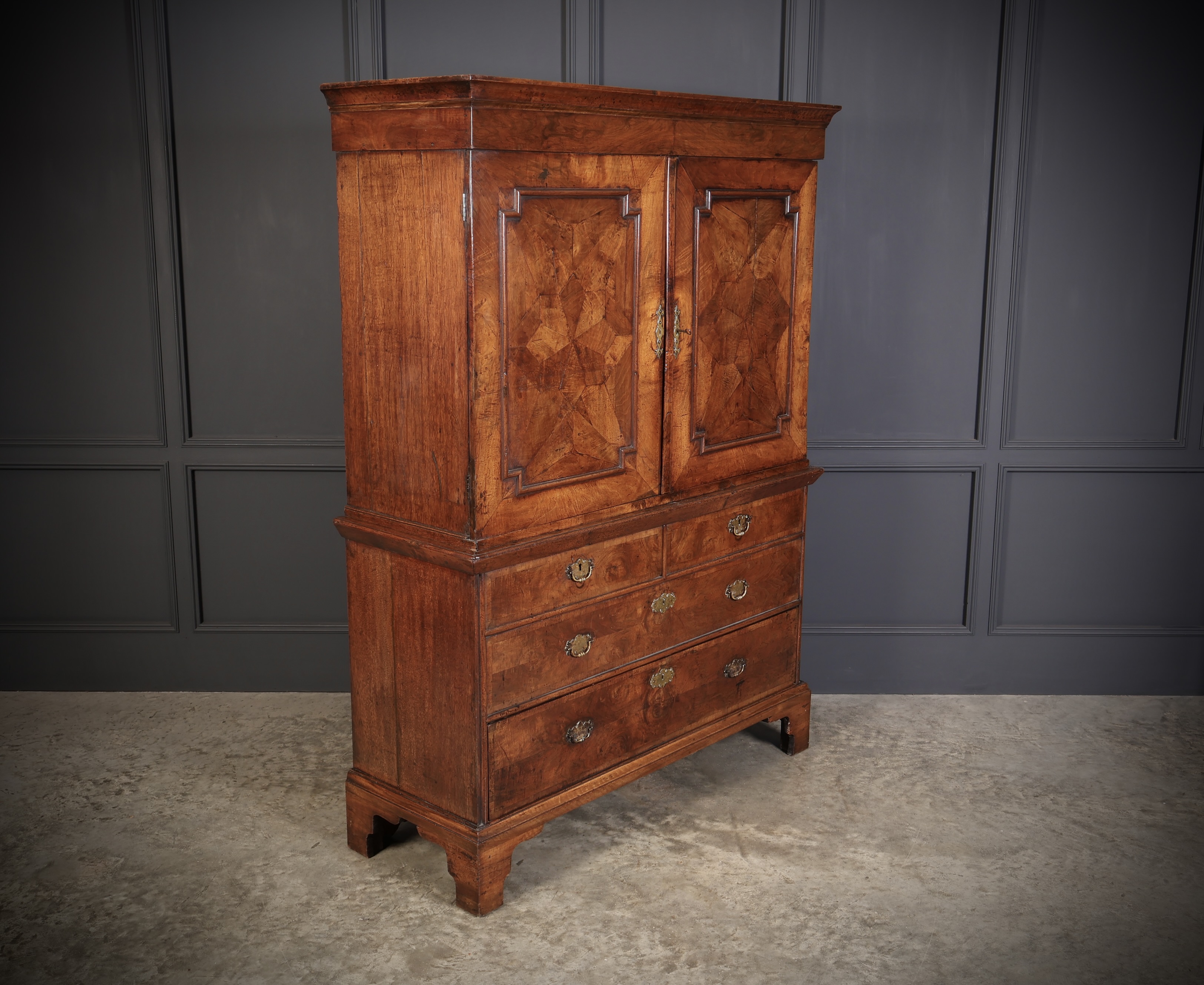 Queen Anne Walnut Hall Cupboard